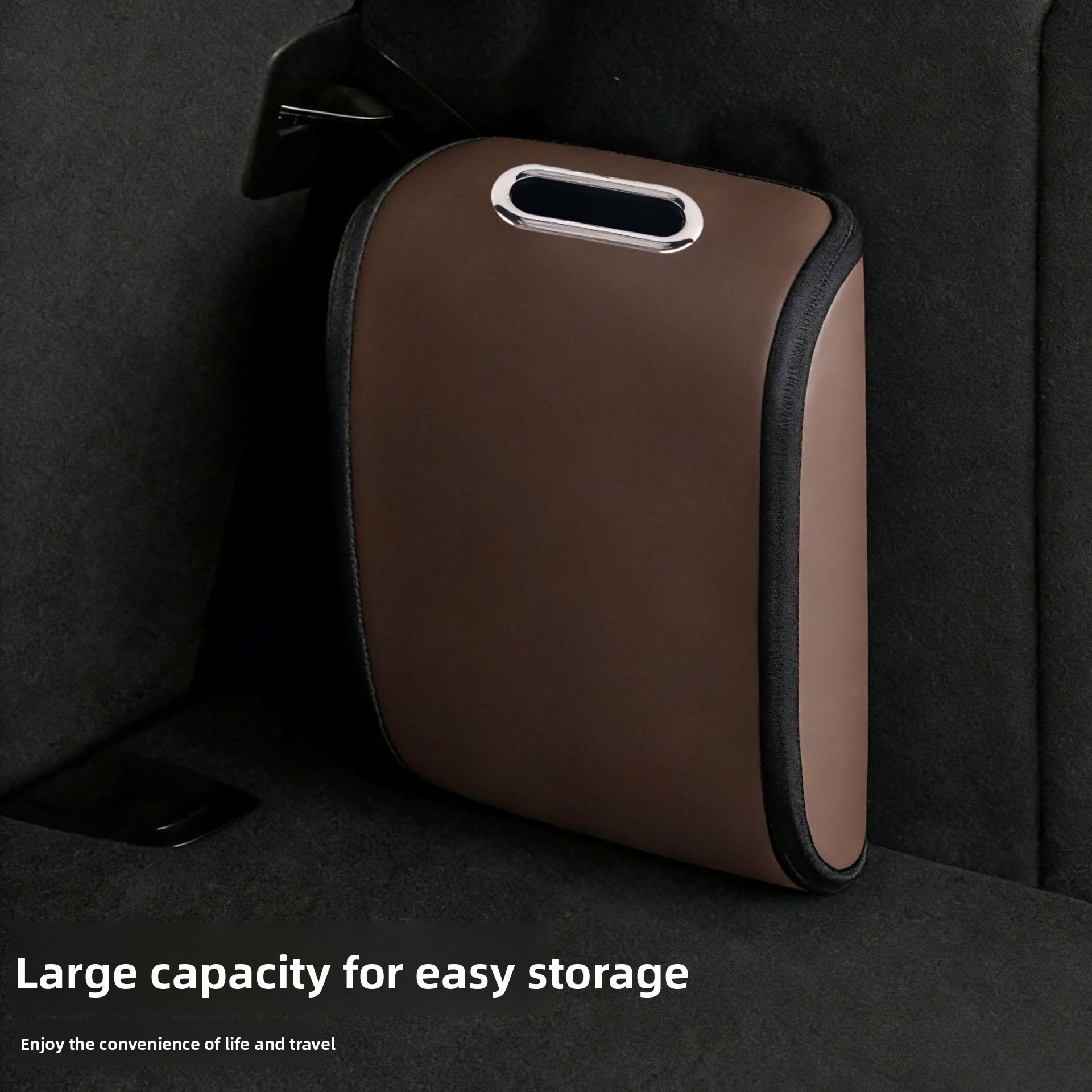 Car Trunk Organizer Foldable Storage Box - Tas Penyimpanan Bagasi Mobil, Bahan Kulit