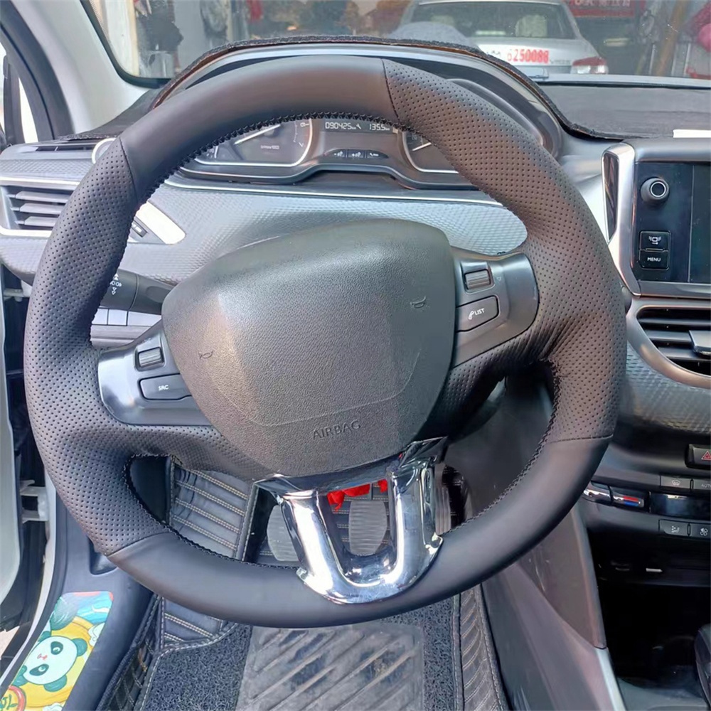 Car Steering Wheel Cover Anti Slip Breathable - Penutup roda kemudi mobil antiselip jahit