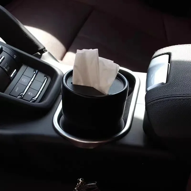 2 Buah Tempat Sampah Mobil den - Waterproof Car Trash Can With Lid ulasan dan harga