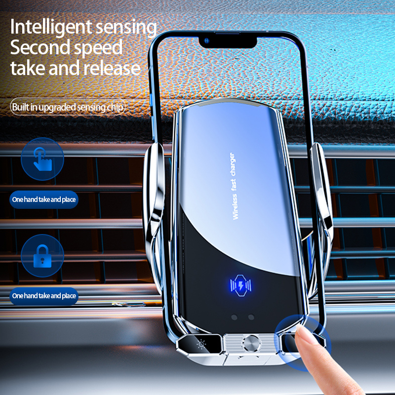 Pengisi Daya Nirkabel Mobil St - Wireless Car Charger Mount Fast Charging ulasan dan harga