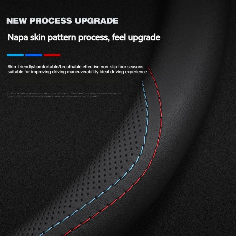 Sarung Setir Mobil Kulit, Untu - Car Steering Wheel Cover Anti Slip Breathable ulasan dan harga