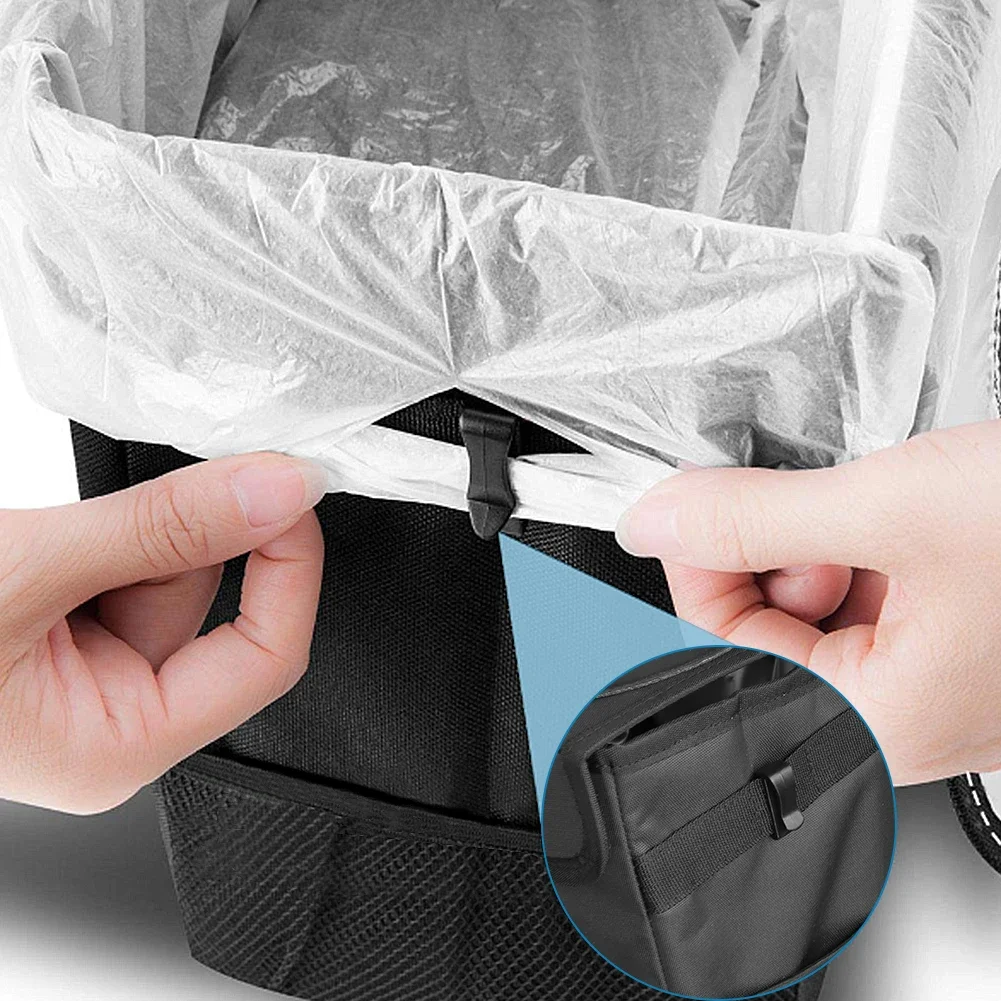 Tempat Sampah Mobil Portabel T - Waterproof Car Trash Can With Lid ulasan dan harga
