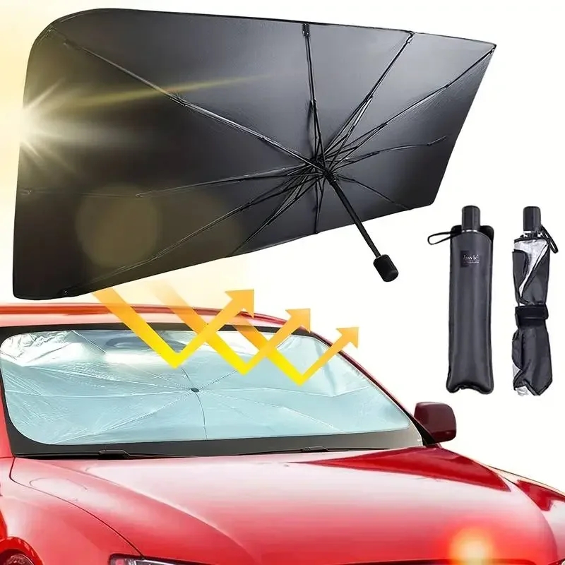 Payung Pelindung Kaca Depan Mo - Car Sunshade Windshield Umbrella Foldable ulasan dan harga