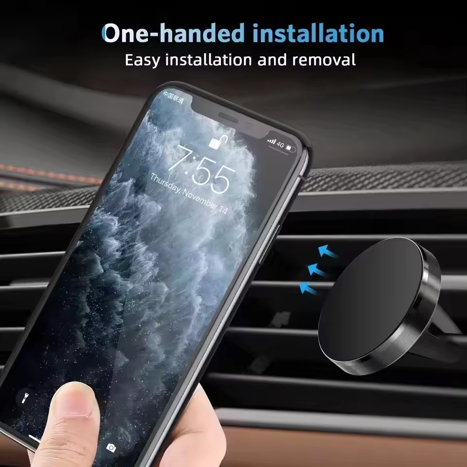 Penyangga Ponsel Magnetik di V - Magnetic Phone Holder For Car Vent ulasan dan harga
