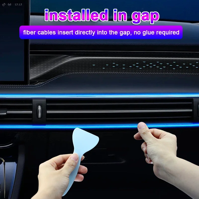 Lampu setrip LED Interior mobi - Led Ambient Interior Car Lights App Control ulasan dan harga