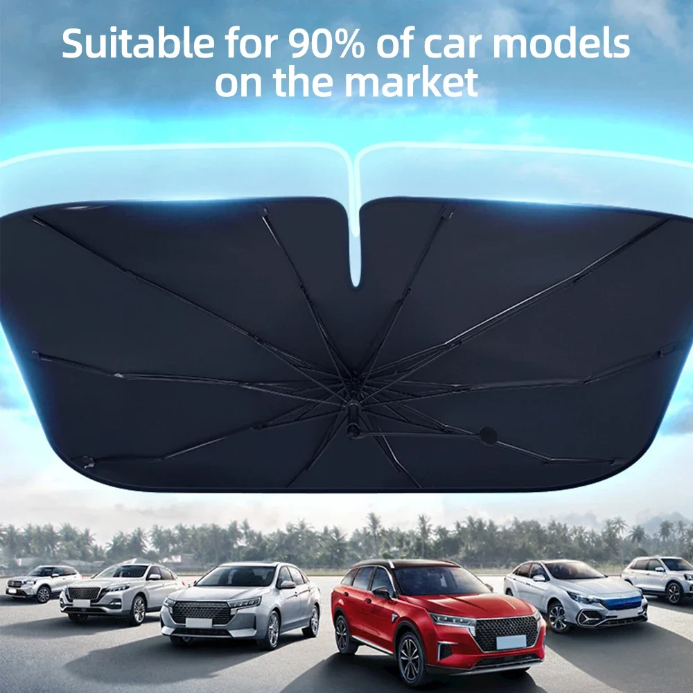 Payung Kerai Mobil Kaca Depan  - Car Sunshade Windshield Umbrella Foldable ulasan dan harga