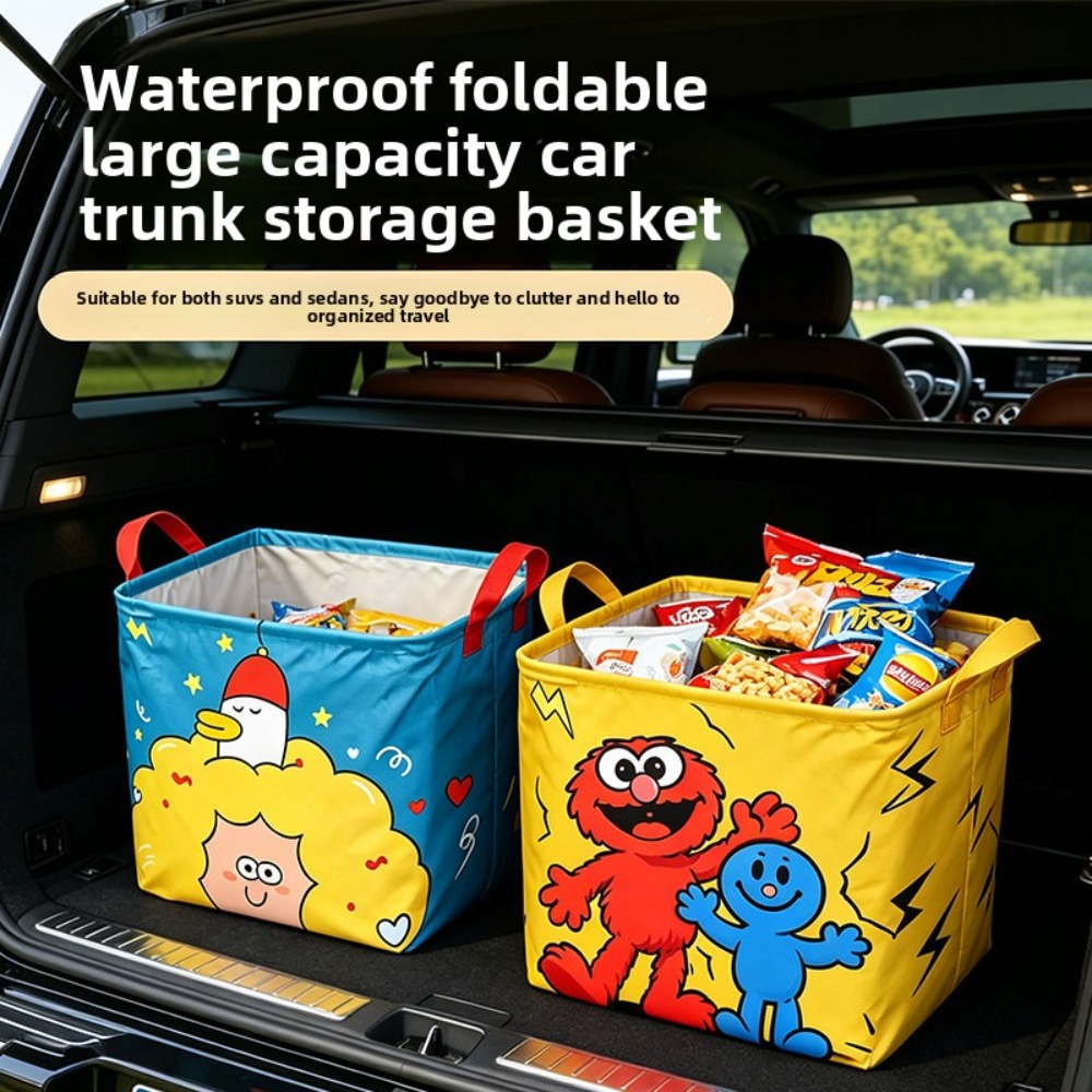 1 buah Kotak Penyimpanan Bagas - Car Trunk Organizer Foldable Storage Box ulasan dan harga