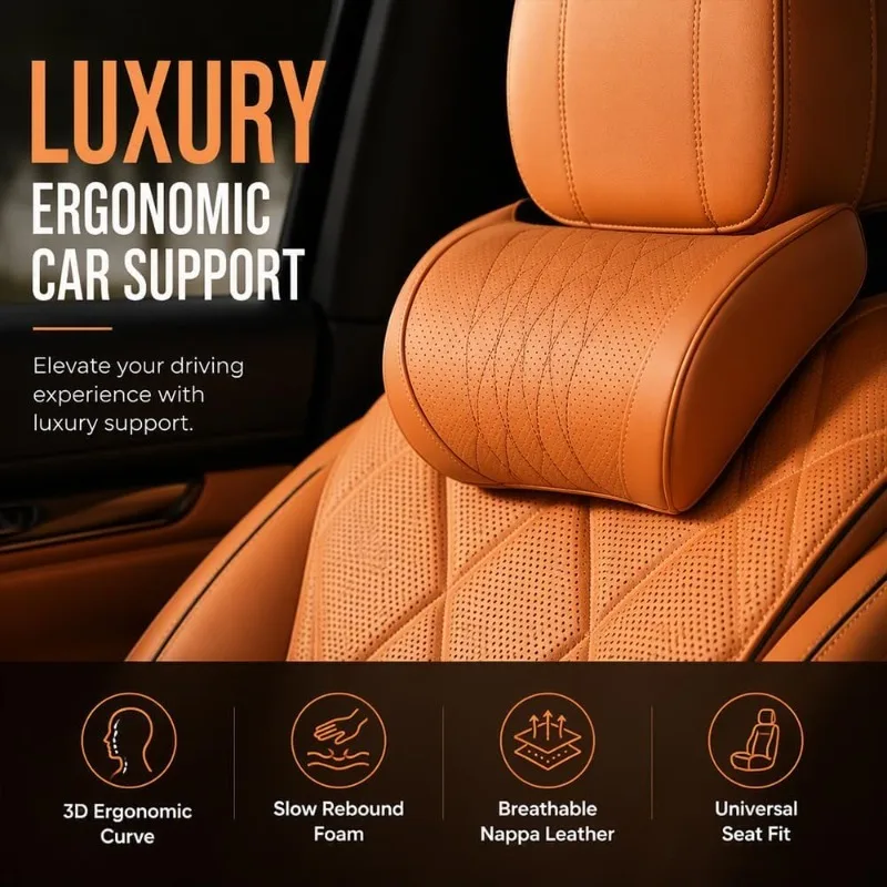 Bantal Sandaran Kepala dan Pun - Memory Foam Car Neck Pillow Lumbar Support ulasan dan harga