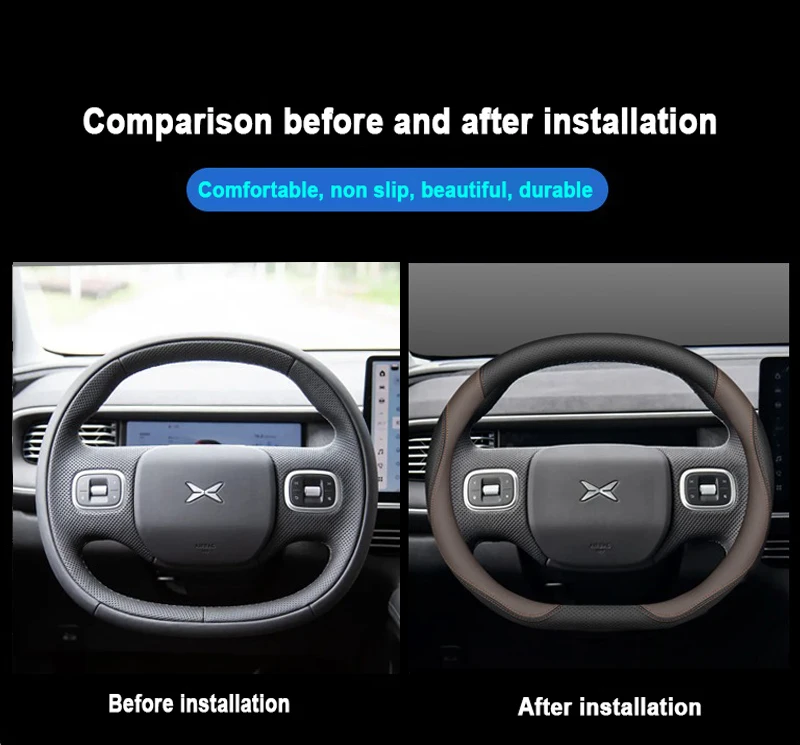 Penutup setir mobil, bungkus p - Car Steering Wheel Cover Anti Slip Breathable ulasan dan harga